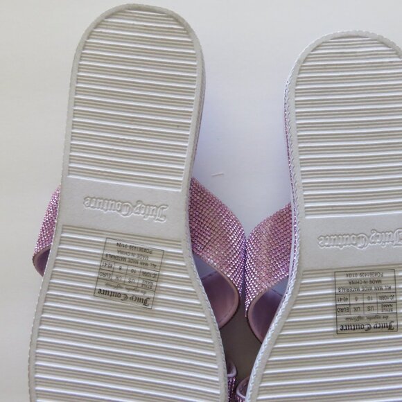 Juicy Couture Bling Lavender Slides Size 10 - Picture 7 of 7